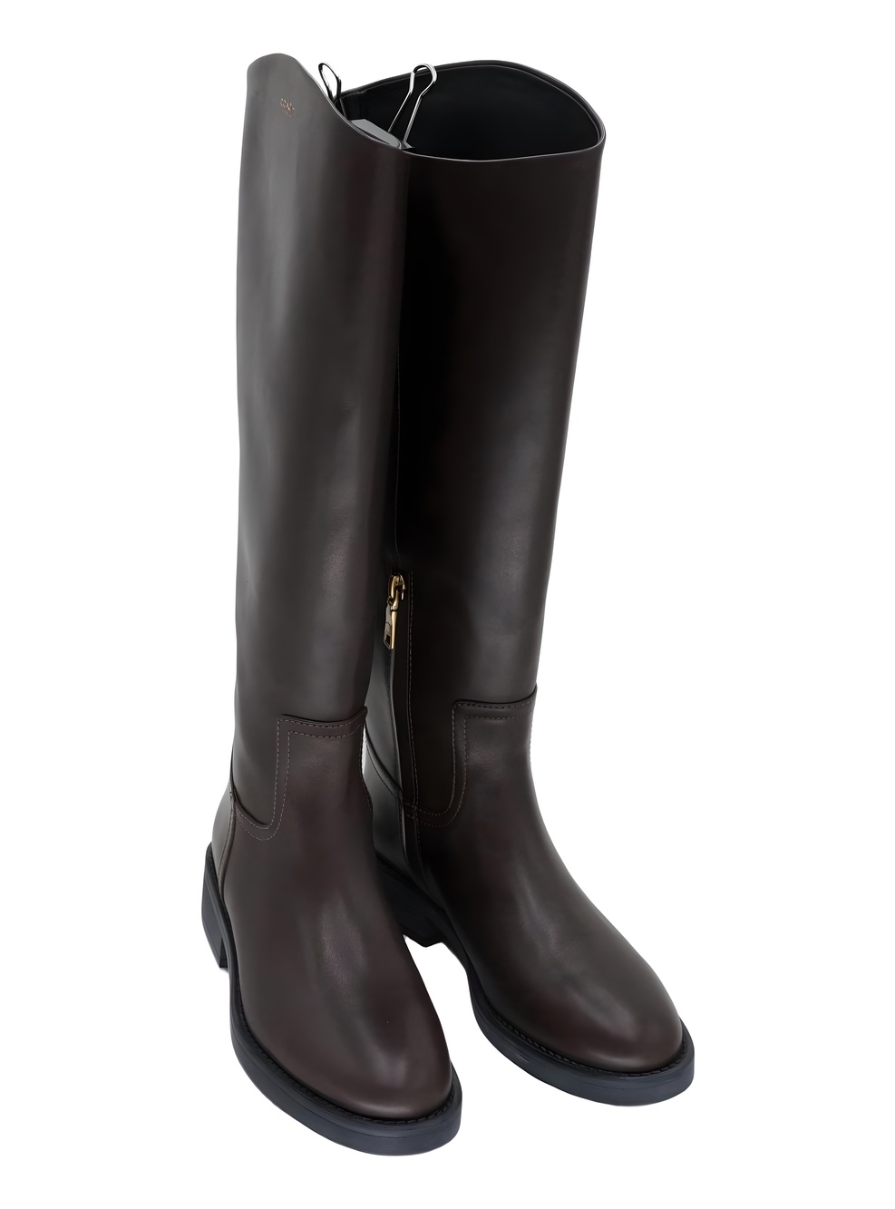 COACH Park Tall Leather Knee High Boots Maple Brown Size 7B